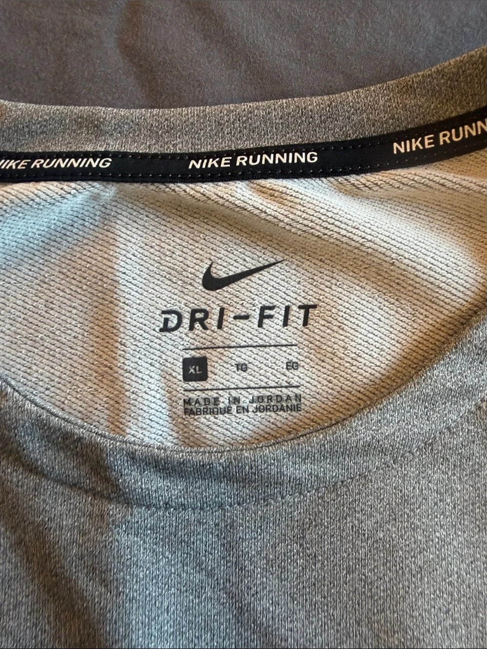 Nike Long Sleeve Dri-FIT Crew Shirt - Light Gray